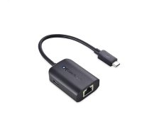 Cable Matters USB C uz gigabit Ethernet adapteris ar 100 W uzlādi (USB C LAN adapteris) - līdz 480 Mbps vadu Ethernet ātrums Chromecast ar Google TV (2020 versija)