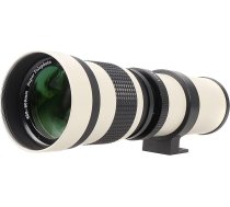 FOTGA 420-800 mm f/8,3 super tālummaiņas objektīvs Canon EOS DSLR kamerām 7D 6D Mark II, 5D Mark IV, III, II 5D2 5D3 90D 80D 77D 77D 70D 60D 750D 760D 800D 1200D 1300D 1500D (balts)