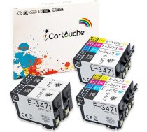 icartouche saderīga tintes kasetne Epson 34XL tintes kārtridžam Epson Workforce Pro WF-3720DWF WF-3725DWF (4BK 2C 2C 2M 2Y)