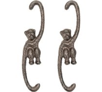 Sungmor Heavy Duty Cast Iron Funny Monkey S Hook | Pack of 2, 7,67 collas | Retro Rustic Decorative Garden Plant Hanger Hanging Rack | Excellent Home Decor for Application