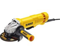 DeWalt DWE4233-QS slīpmašīna Ø 125 mm, 1400 W, kabeļa lāpstiņu slēdzis, tukšgaitas ātrums 11500 apgr./min, M14, aizsardzība pret vibrāciju un sānu rokturis ar vairākām pozīcijām.