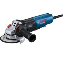 Bosch Professional kabelgebundener Winkelschleifer GWS 17-125 PS (PROtection-Schalter, Staubfilter, Vibration Control-Zusatzhandgriff, Schutzhaube und anklippbare Trennschutzhaube)