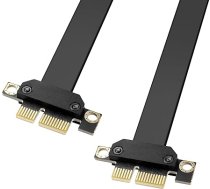 GINTOOYUN PCIE 1X Male to Male pagarinājuma kabelis PCIE 1X Male to Male grafiskās kartes savienojuma kabelis grafiskajām kartēm, tīkla kartēm, skaņas kartēm utt. (20,4 collas) (52 cm)