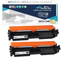 LCL 17A 217A CF217A CRG011 (2 melni) saderīgs ar HP LaserJet Pro M102 M102a M102w Laserjet Pro MFP M130 M130a M130fn M130fw M130nw M132 M132a M132fn M132fn M132fn M132fn M132fp M132fw