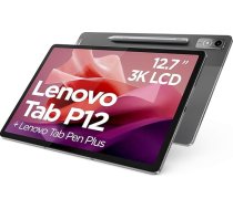 Lenovo Tab P12 planšetdators | 12,7 collu 3K skārienjūtīgais displejs | MediaTek Dimensity 7050 | 8 GB RAM | 128 GB atmiņas | Android 13 | Pelēks | Ietver Lenovo Tab Pen Plus