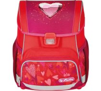 Herlitz® Skolas mugursoma Loop Jauniešu skolas soma muguras soma tilpums 16 L Vīrieši Sievietes Unisex Sporta studentiem Ikdienas dzīvei Plaša Izturīga Sweet Hearts, Rozā, Jauniešu, rozā