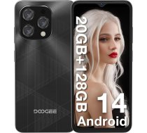 DOOGEE N55 Plus Android 14 Mobilais tālrunis bez līguma, 20 GB + 128 GB, 6,56 collu HD+ IPS Octa Core viedtālrunis bez līguma, 5150 mAh, 13 MP + 8 MP, Dual SIM 4G mobilais tālrunis, lēts 5G WiFi