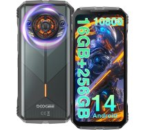 DOOGEE S PUNK Android 14 Āra mobilais tālrunis, 16 GB + 256 GB (TF 1TB), 126 dB skaļrunis, 50 MP + 16 MP kamera, inteliģentas mijiedarbības gaismas, 10800 mAh/33 W, 6,58 collu FHD+ ārējais apgaismojums