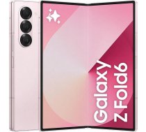 Samsung Galaxy Z Fold6 viedtālrunis ar mākslīgo intelektuālo intelektu, bez Simloka, bez līguma, 256 GB atmiņa, 50 MP kamera, liels displejs, ilgs akumulatora darbības laiks, rozā krāsā