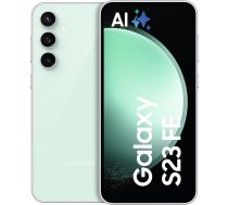 Samsung Galaxy S23 FE AI Android viedtālrunis Mobilais tālrunis 5G Simlock bezmaksas bez līguma Mobilais tālrunis 256GB Mint 3 gadu ražotāja garantija [Ekskluzīvi Amazon] [vācu versija]