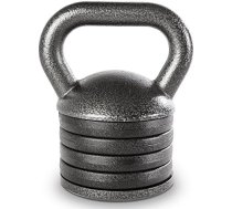 Apex Unisex Adult APKB-5009 Kettlebell, Regulējams, Lieljaudas, Spēka treniņu un Svarcelšanas aprīkojums mājas sporta zālēm, pelēks, regulējams