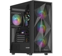 Korpuss genesis diaxid 605 argb midi tower usb-c melns