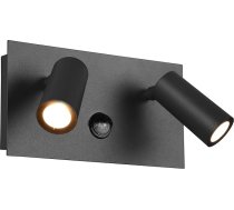 Trio Leuchten Tunga 222969242 LED āra sienas lampas Metāla antracīts ar 2 x 3,5 vatu LED kustības sensoru