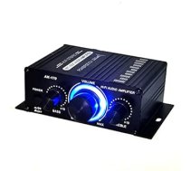 12V 400W alumīnija HiFi audio pastiprinātājs Auto stereo mini jaudas pastiprinātājs Stereo audio pastiprinātājs mājas automašīnām, motocikliem