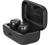 Sennheiser Momentum True Wireless 4 viedās austiņas Bluetooth 5.4, kristāldzidra skaņa, ergonomisks dizains, 30 stundu akumulatora darbības laiks, adaptīvā ANC, LE Audio un Auracast — melns grafīts ANEB0CTHVX6DKT
