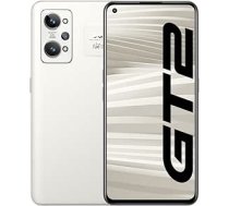 realme GT 2 5G viedtālrunis bez līguma, 120 Hz AMOLED, Snapdragon 888 5G, spēcīgs 5000 mAh akumulators, 65 W SuperDart uzlāde, X-ass lineārais motors, divas SIM kartes, 12+256 GB, papīrs balts