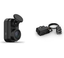 Garmin Dash Cam Mini 2 — īpaši kompakta paneļa kamera ar automātisku negadījumu noteikšanu, plats 140° skata leņķis un kabelis pastāvīgai strāvas avotam, 010-12530-23