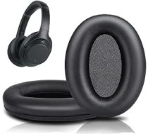 NUCNOK rezerves ausu spilventiņi Sony WH-1000XM5 austiņām, rezerves ausu spilventiņi virs austiņām, rezerves spilventiņi Sony WH-1000XM5 austiņām (melnas) ANEB0BTHGFQ7WT