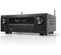 Denon AVR-X2800H 7.2 kanālu AV uztvērējs, HiFi pastiprinātājs ar Dolby Atmos, DTS:X, 6 HDMI ieejas un 2 izejas, 8K HDMI, Bluetooth, WiFi, AirPlay 2, HEOS Multiroom, Alexa savietojams, melns