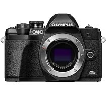 Olympus OM-D E-M10 Mark III S Micro Four Thirds sistēmas kamera, 16 MP sensors, 5 asu attēla stabilizācija, slīpums un augstas izšķirtspējas LCD ekrāns, 4K video, Wi-Fi, elektroniskais skatu meklētājs, melns