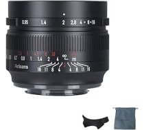 7artisans 50mm F0.95 lielas apertūras manuālais fokuss Prime Fix objektīvs APS-C Canon EOS-M bezspoguļa kamerām EOS-M/EOS-M2/EOS-M3/EOS-M100/EOS-M5/EOS-M6/EOS-M50/ EOS-M10/EOS-M200