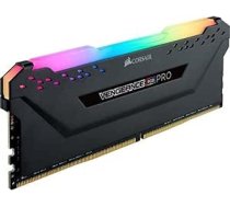 Corsair Vengeance CMW16GX4M1Z3600C18 RGB PRO 16GB (1x16GB) DDR4 3600 (PC4-28800) C18 atmiņas modulis AMD Ryzen optimizēts — melns