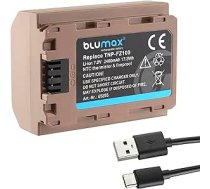 Blumax akumulators aizstāj Sony NP-FZ100 (2400 mAh) ar USB Type-C uzlādes portu - NTC sensors un V1 korpuss - Sony FX30-7 IV 7c 7RIV 7RV 7RIII ZV-E1