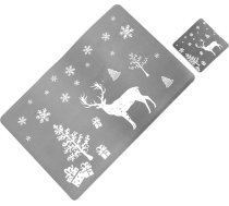 Magiclulu 12 gab. komplekts mazgājams galda paliktnis placemat placemat Ziemassvētku galdam ziemas placemat paplāksnes paplāksnes paplāksnes krūzes paklājiņš Ziemassvētku placemat druka rotā dekorēt