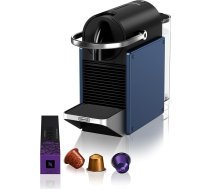 Nespresso De'Longhi Pixie EN127.BL kafijas kapsulu automāts, divas tiešās izvēles pogas, Eco režīms, kompakts dizains, 19 bāru spiediena sistēma, 1260 W, zilā/melnā krāsā