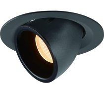 SLV NUMINOS® GIMBLE M / LED iegremdēta griestu lampa / prožektors, griestu gaisma, iegremdēta gaisma, iekštelpu apgaismojums, 2700 K, 17,5 W, 1460 lm, melna, 55 grādi