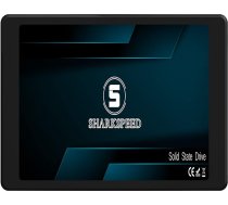 SHARKSPEED SSD 512 GB 2,5 collu SATA 3 (6 Gb/s) TLC 3D NAND SSD cietais disks Iekšējais cietvielu disks portatīvajiem datoriem, galddatoriem (512 GB, 2,5")