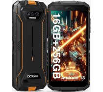 DOOGEE S41 Max Outdoor Handy Ohne Vertrag 5.5 Zoll HD+, āra viedtālrunis ar 6GB RAM 256GB ROM/1TB TF, 6300mAh, 13MP+8MP, Android 13, Dual 4G SIM, WiFi 6/ IP68/ IP69K/Face ID/OTG/NFC/GPS, Orange