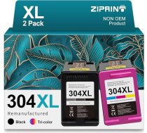 ZIPRINT saderīgas HP 304XL tintes kasetnes (2 melnas un krāsainas) HP Envy 5030 HP DeskJet 3720 HP DeskJet 2633 HP DeskJet 3730 HP Envy 5020 HP Envy 5032 AIO