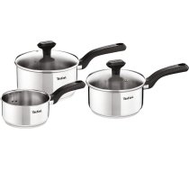 Tefal 3 gab. nerūsējošā tērauda trauku komplekts Comfort Max