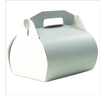 Andreas Ritter Verpackungen KЕ«ku kastД«te ar rokturi, 25 gab., 13 x 20 x 18 cm (pildД«juma augstums 13 cm), balta, bez apdrukas, izgatavota no kartona, 450 g/mВІ, ietilpst 25 papД«ra ЕЎД·Д«vji