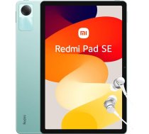 Xiaomi Redmi Pad SE Android planšetdators, 11 collu FHD+ displejs, WiFi, 8000 mAh akumulators, MIUI 14, 4+128G (1TB TF), 4 stereo skaļruņi ar Dolby Atmos, Mind Green (vācu versija)