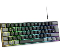 Rii mehāniskā tastatūra Bezvadu spēļu tastatūra Bluetooth ar RGB, Bluetooth tastatūra, spēļu tastatūra ar zilu slēdzi, trīs režīmu spēļu tastatūra ar QWERTZ (BT5.0 + 2.4GHz + kabelis)