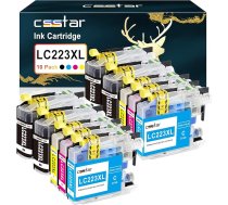 CSSTAR LC223XL kasetnes saderīgas ar LC223 printeru kasetnēm Brother LC223 XL priekš Brother MFC J5320DW DCP J4120DW DCP J562DW MFC J480DW J680DW J880DW J4420DW J4620DW J4625DW (10 gab.)