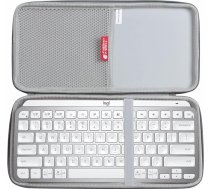 Hermitshell cietais ceļojuma futrālis Logitech MX Keys Mini for Mac bezvadu tastatūrai (pelēks)