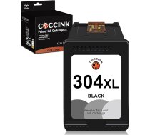 COCCINK 304XL tintes kārtridži priekš HP 304 XL priekš DeskJet 2620 2625 2625 2630 2635 2655 3700 3720 3730 3735 3755 3760 Envy 5010 5020 5020 5055 5052 A MP 100 120 130 atjaunotas tintes kasetnes (1 melna)