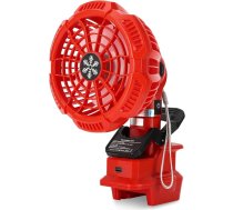 Pārnēsājams piespraužams ventilators Milwaukee M18 akumulatoram, 18 V klusais akumulatora ventilators ar 3 energoefektīviem ātruma līmeņiem guļamistabai, āra telpām, kempingiem un būvlaukumiem (tikai darbarīki)