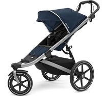 Thule Urban Glide 2 bērnu ratiņi jebkurai virsmai un Jogger bērnu ratiņi Aluminium/Majolica Blue Viens izmērs