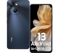 OSCAL Modern 8 viedtālrunis bez līguma, 16 GB RAM + 128 GB ROM/TF 1TB, 6,75 collu HD+ IPS 90Hz 6000 mAh 50 MP + 5 MP kamera Octa-Core Android mobilais tālrunis, sejas + pirkstu nospiedumi, 4G Dual SIM karte