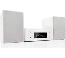 Denon CEOL N-10 kompakta sistēma, HiFi pastiprinātājs, CD atskaņotājs, interneta radio, mūzikas straumēšana, HEOS Multiroom, Bluetooth un WLAN, AirPlay 2, saderīgs ar Alexa, 2 optiskās TV ieejas, ar skaļruni, balts