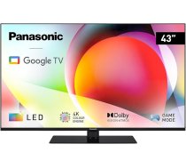 Panasonic TN-43W70AEZ, W70 sērijas 43 collu 4K Ultra HD LED Smart TV, 2024, Google Assistant, Chromecast, Dolby Vision & Atmos, spēļu režīms, Bluetooth, izcilai vizuālajai pieredzei