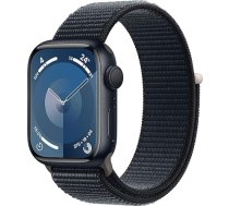 Apple Watch Series 9 (GPS, 41 mm) - Alumīnija korpuss Midnight ar sporta cilpu Midnight (Atjaunots)