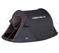 High Peak Vision 3 Pop Up telts 3 personām, festivāla telts, brīvi stāvoša īpaši viegla ātri noņemama telts, 2000 mm ūdensnecaurlaidīga, ventilācijas sistēma, aizsardzība pret odiem, 235 x 180 x 100 cm ANEB084Q7Q125T