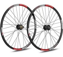 Corki Cycles MTB riteņpāra DISKS 26/27.5/29 collas, aizmugurējie riteņi priekšējie riteņi velosipēdam 8,9,10 ātrumi melns 6 caurumu spieķu sakausējuma disks alumīnijs kalnu velosipēdam