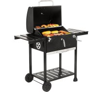 Royal Gourmet CD1824EN Āra ogļu grils ar sānu galdiem BBQ Party Picnic Patio Cooking Black