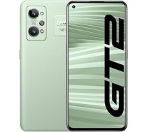 realme GT 2 5G viedtālrunis bez līguma, 120 Hz AMOLED, Snapdragon 888 5G, spēcīgs 5000 mAh akumulators, 65 W SuperDart uzlāde, X-ass lineārais motors, divas SIM kartes, 8+128 GB, papīra zaļš